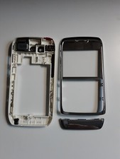 Original Nokia E71- A-Cover-Mittelcover-Bottom Cover Silber