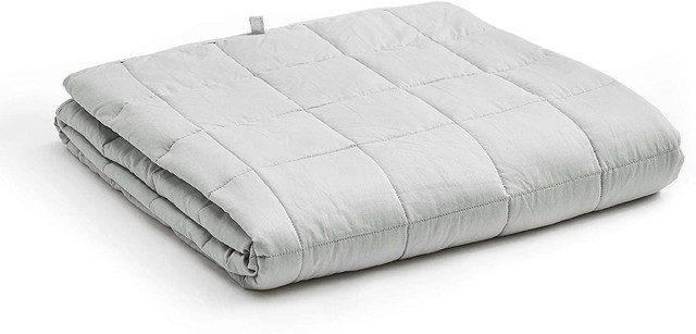 YnM Weighted Blanket (15 lbs, 60''x80'', Queen Size) for People Weigh