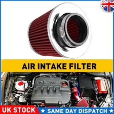3" 76MM Universal Car Sport Cone Red Air Filter Cone Induction Kit High Power