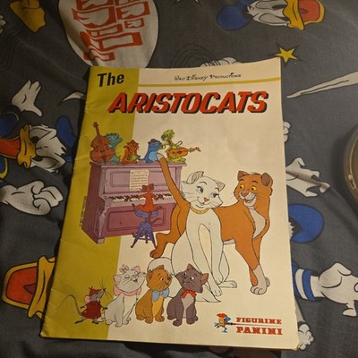 Panini Walt Disney Aristocats. Vintage Buch gedruckt in Italien leer ohne Aufkleber 