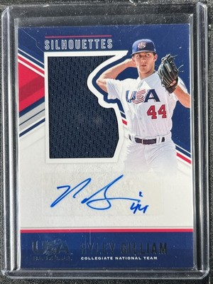 Gilliam, Ryley - 2018 USA Baseball - Swatch/Autograph - 170/199