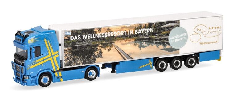HERPA SCANIA CS 20 HD Camion miniature avec wagon frigorifique 3 essieux échelle 1/87