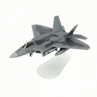 Maquette D'avion F-22 Moulé sous Pression Maquette D'avion de Chasse Militaire - Photo 1/4