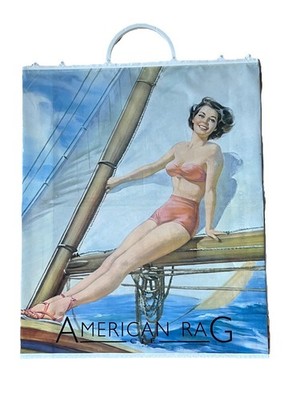 AMERICAN RAG CIE GROSSE GRAFIK KUNSTSTOFF WIEDERVERWENDBARE TASCHE
