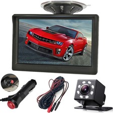 AHD Waterproof Night Vision Rear View Reverse Backup Camera 4.3" Car Monitor Kit