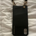 Bandolier Black Pebbled Leather Crossbody Case for Apple w Strap Card Pocket — photo 1