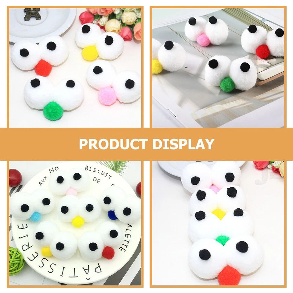  10 pezzi occhi giocattolo artificiale occhi finti decorativi occhi artificiali - Immagine 2 di 4