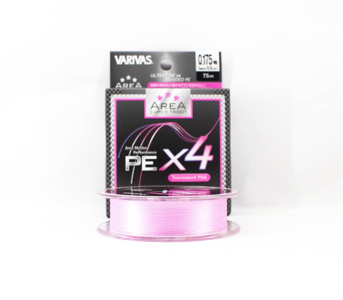 Varivas P.E Ligne Super Trout Area PE X4 Pink 75m P.E 0.175
