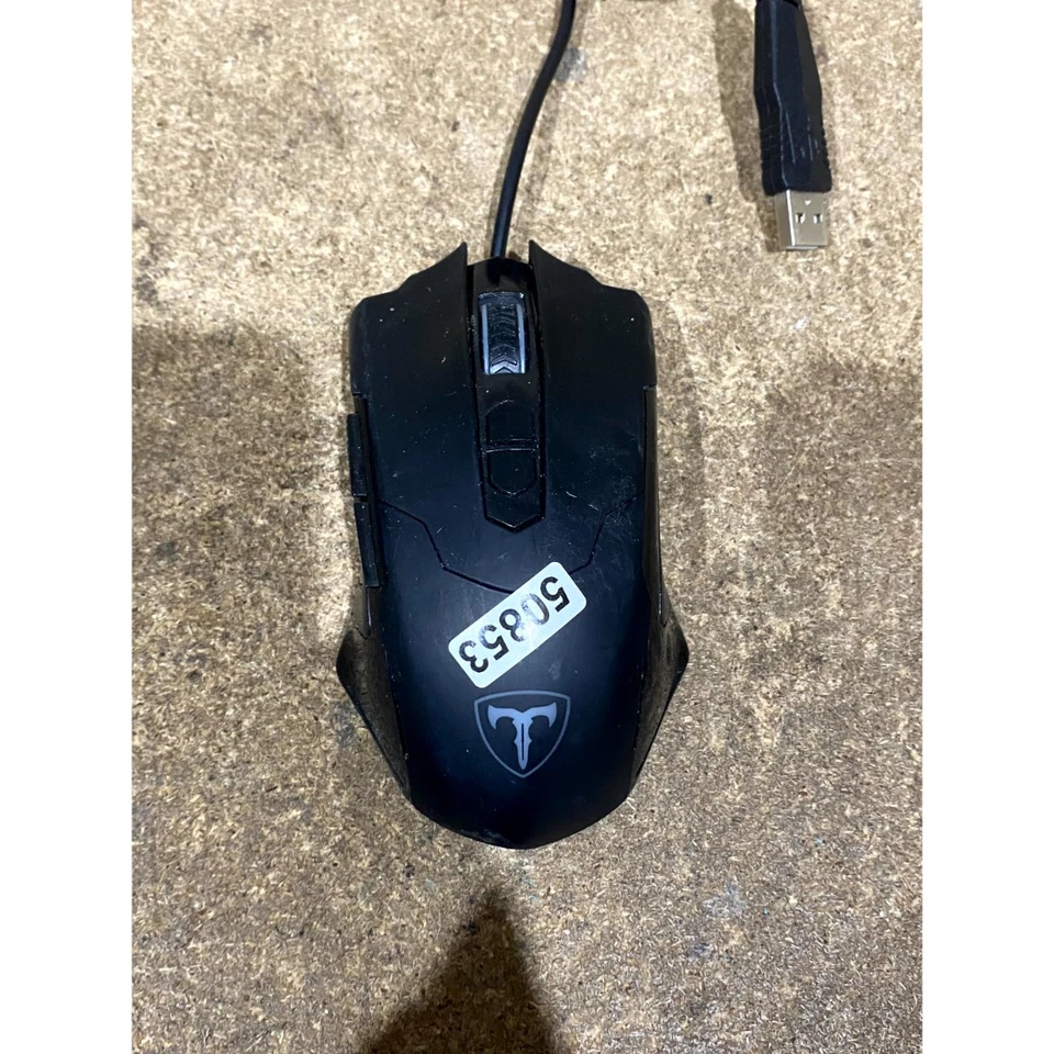 Pictek T7 Optical Gaming Mouse USB Wired Ergonomic LED Lighting 4-Way Scrolling - Image 3 of 4