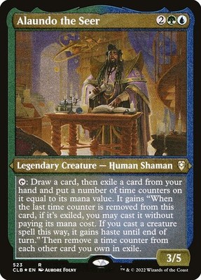 [MTG] Alaundo the Seer (Foil) (Foil Etched) (523) (CLB) LP-HP