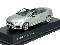 Dealer Model Audi A5 Cabriolet Florett Silver 1:43 Die Cast Metal Model New Box