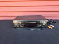 Sharp VC-H813U VCR Player Recorder 4-Head Hi-Fi Stereo S-VHS w/ Cables No Remote