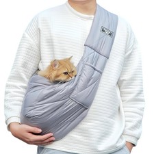 Cat and Dog Sling,Hands-Free Pet Carrier for Puppies,Dog Slings for Small Dog...