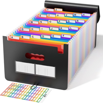 Dokumentenmappe A4, Fächermappe Sortiermappe Bunte Datei Ordner Regenbogen Akten