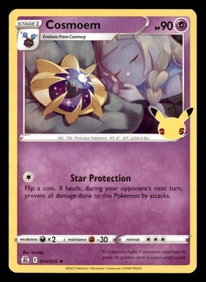 Cosmoem#014/025PokemonCelebrationsNear Mint or Better