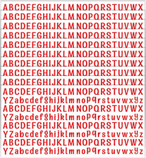 2080 Pieces 10 Sheets Small Letter Stickers, 1/2 Inch Self Adhesive Alphabet, Cu