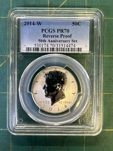 2014-W Reverse Proof Kennedy Half-Dollar "50th Anniversary" - PCGS Graded PR70