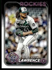 Justin Lawrence 2024 topps #259 Colorado Rockies 32967 Baseball Card