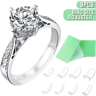 Loose Ring Size Adjuster Invisible Resizer Reducer Guard Spacer Tightener Set