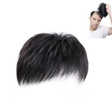 Mens Wig Short Hair, Mens Hair Replacement Wigs Mens's Toupee Full Wig