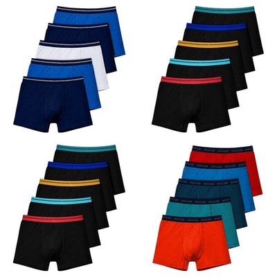 5er Pack Jungen Baumwolle Boxershorts Kinder Boxershorts weich atmungsaktiv Unterwäsche Alter 4-15