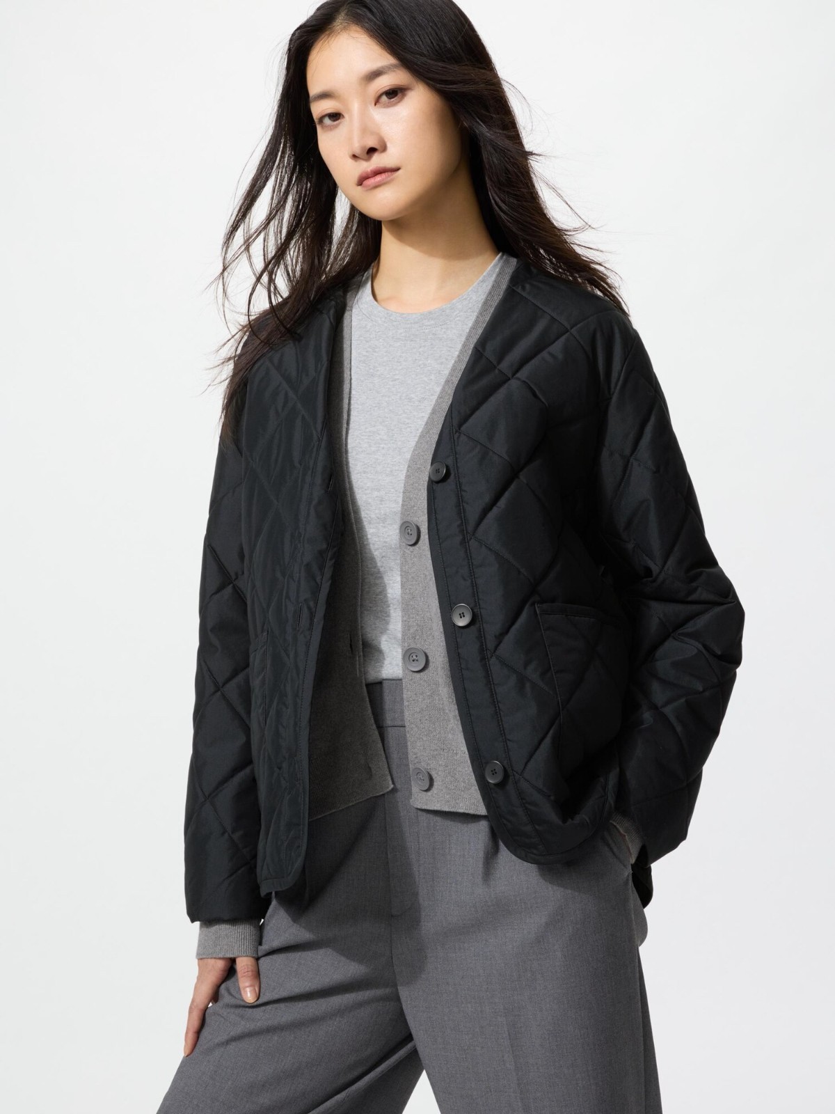 UNIQLO PUFFTECH Collarless Jacket S-3XL Water-Repellent Women 482274/484251 NWT