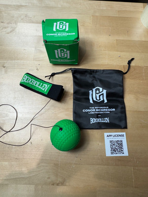 BOXBOLLEN Boxing Reflex Ball The Notorious Conor McGregor Limited Edition GREEN