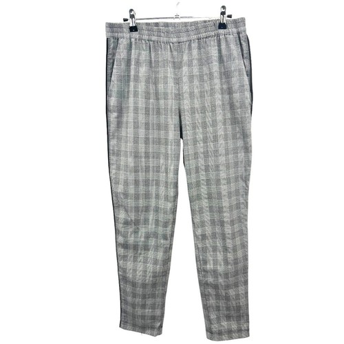 Kenneth Cole Plaid Straight-Leg Pants Gray Size S | 2968 - Picture 2 of 9