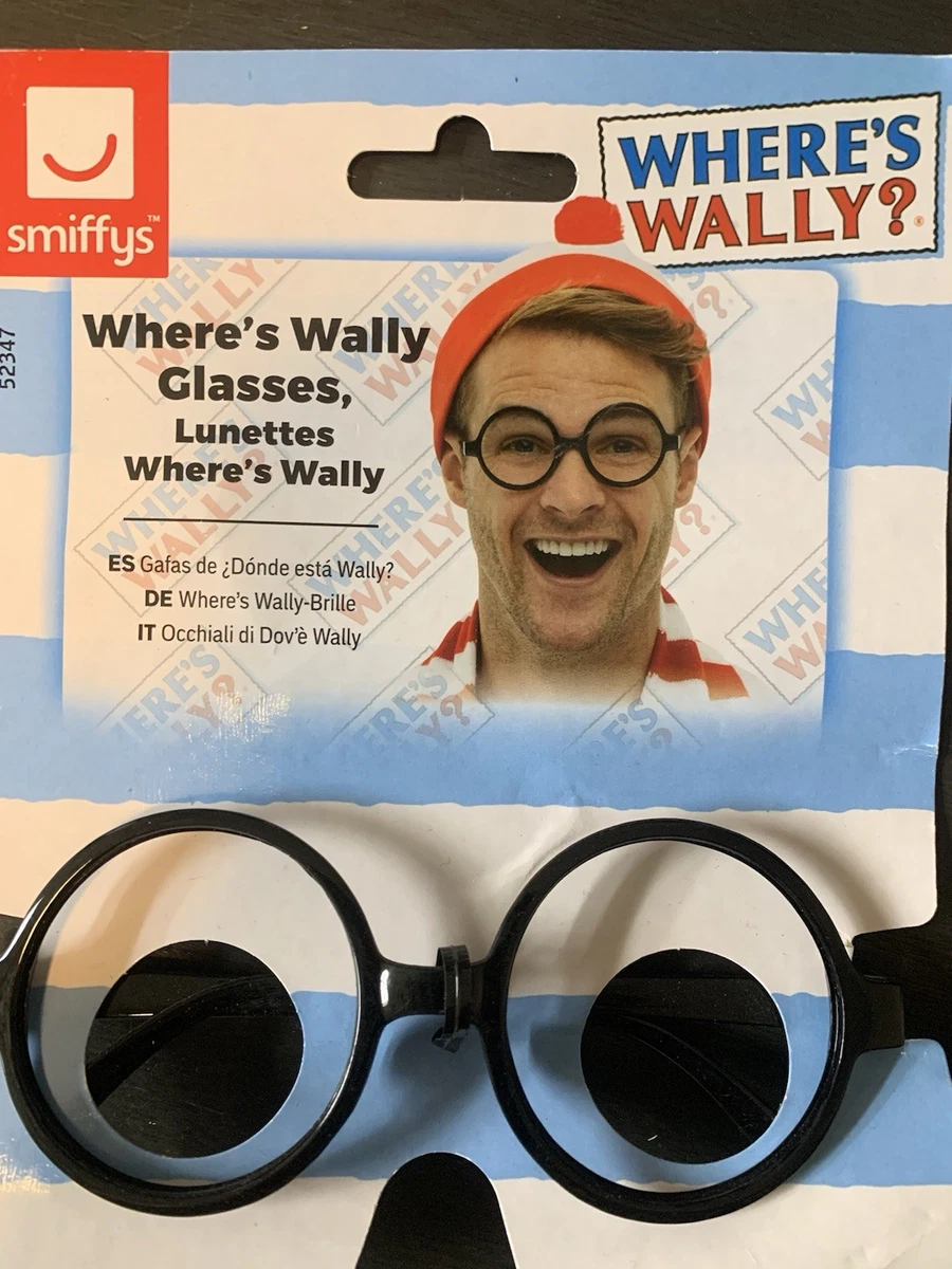 Where’s Wally Nerd Style Costume Glasses for Adults