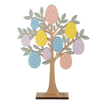 Bunter Holz Osterbaum rustikal Haushaltswaren Frühling Accessoire von Heaven Sends