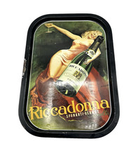 Riccadonna Design Boccasile 1926 Werbetablett Vassoio Latta 40x28x2cm