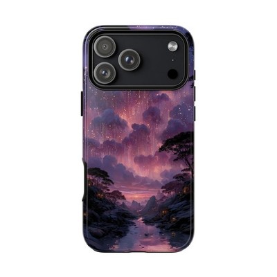 Phone Ink - iPhone | Galaxy | Pixel Case - Surreal Purple Misty Rain