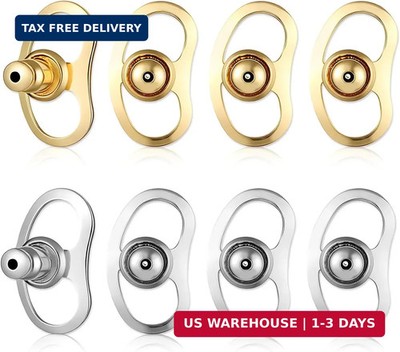 8PCS Earring Lifters Backs for Droopy Ears, Large Earring Backs Replacements ...