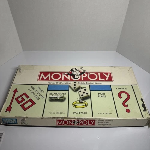 Vintage 1985 Original Parker Brothers Monopoly Board Game - 100% Fully Complete