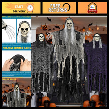 Scary Hanging Ghosts Set of 3 - Halloween Decorations for Indoor  Outdoor Use