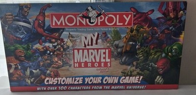 Monopoly My Marvel Heroes Customize Your Own Game Collectors Edition - Complete
