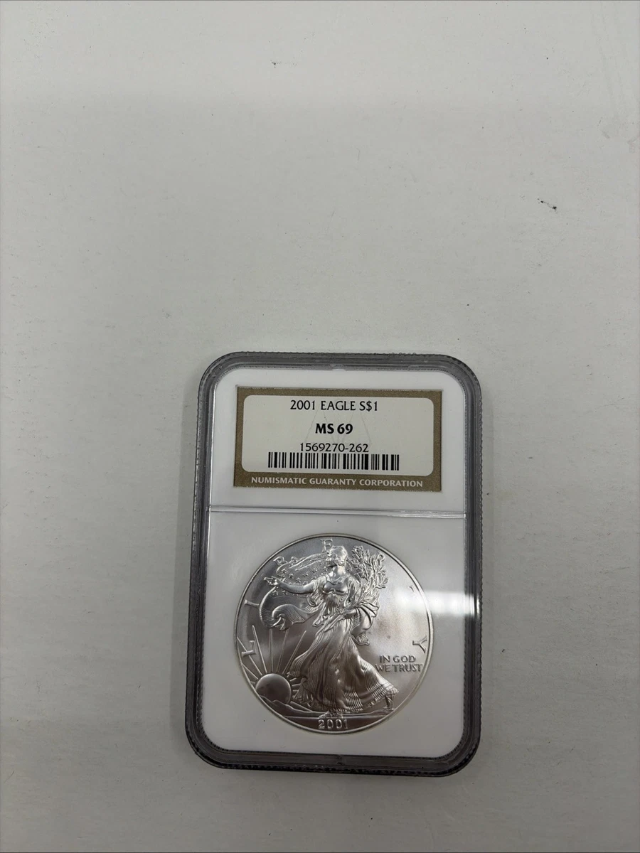 American Eagle MS 69 Graded 2001 Silver Bullion Coins for sale | eBay