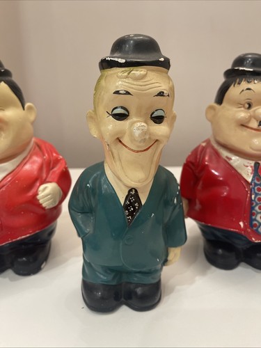 Alcanchas vintage de caja de dinero Laurel y Hardy años 50 - Imagen 3 de 16