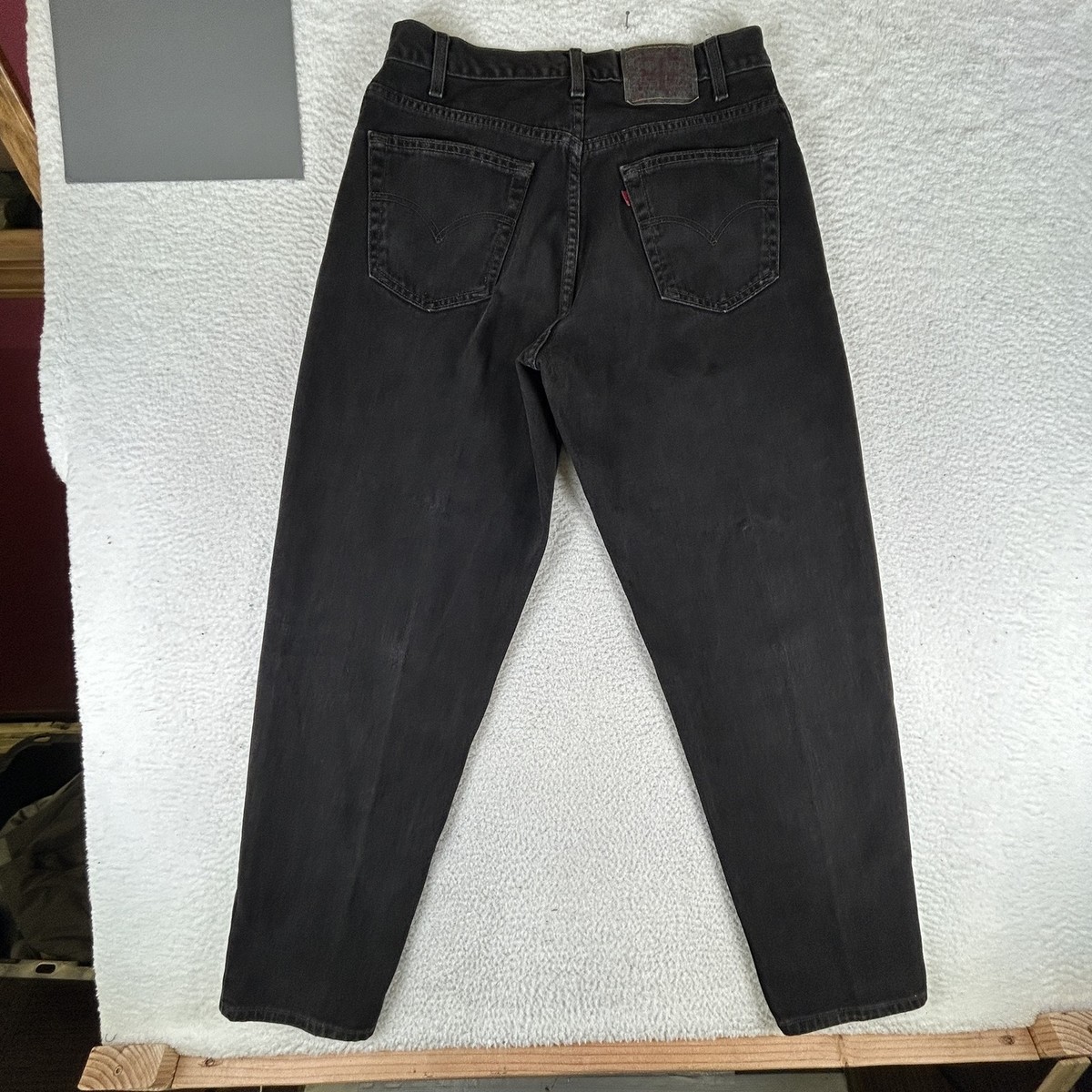 90s USA製　Levi's560 w34 Vintage Levis 560 Jeans Mens 34x34 Black Loose Fit Tapered