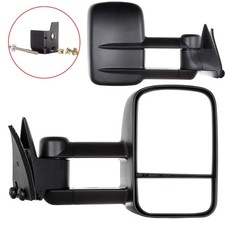Pair Lhrh Manual Tow Mirrors For Chevy Gmc Ck 1500 2500 3500 1988-1998