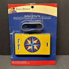 Fons And Porter Quilters’ ID Bag Tag, Quilting Sewing Bag Accessory Prym