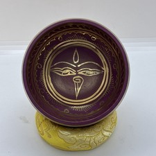 Buddha Eye Singing Bowl 3.7" Machine Made in Nepal - Yoga Sound bowl (D4S28)