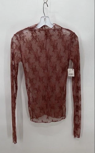 Free People Women's Lady Lux Layering Pink Long Sleeve - Size S NWT