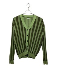 AROUSAL PLATED CARDIGAN Size: M Green 23FW-KT01 Men