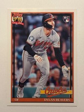 2026 Topps Dylan Beavers 1991 Throwback #T91-24 Baltimore Orioles #T91-24