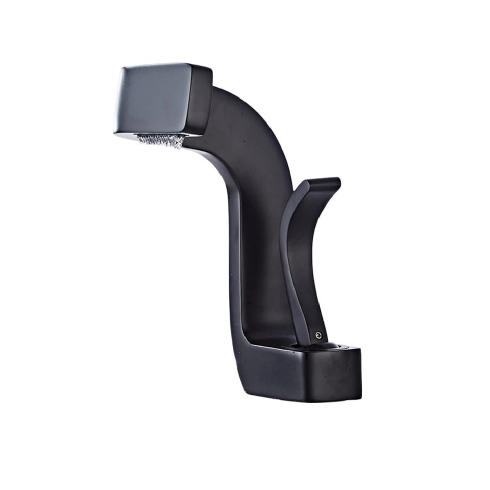 Robinet de lavabo cascade en laiton massif réglage chaud et froid sans effort - Photo 4/4