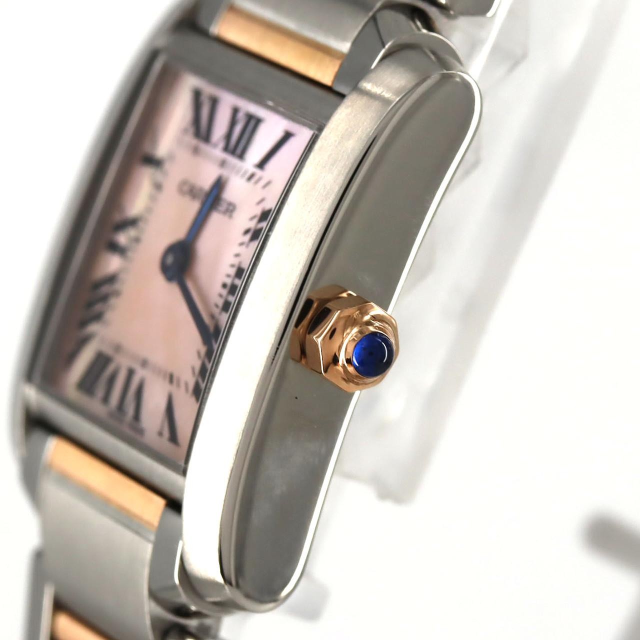 Authentic Cartier Tank Française SM PG Two-tone Watch W51027Q4 SSxPG Quartz... image 4