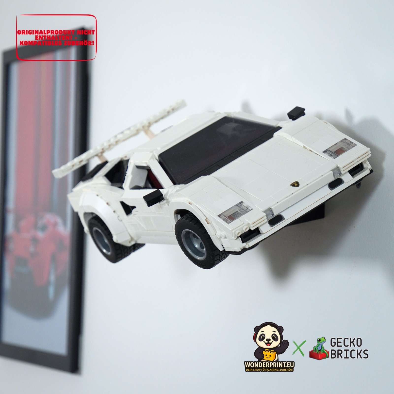 Wandhalterung Halter passt für LEGO® Lamborghini Countach 5000 Quattroval 10337