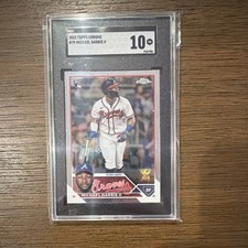 Topps 2023 Chrome Michael Harris II Rookie #79 SGC 10 Atlanta Braves Card