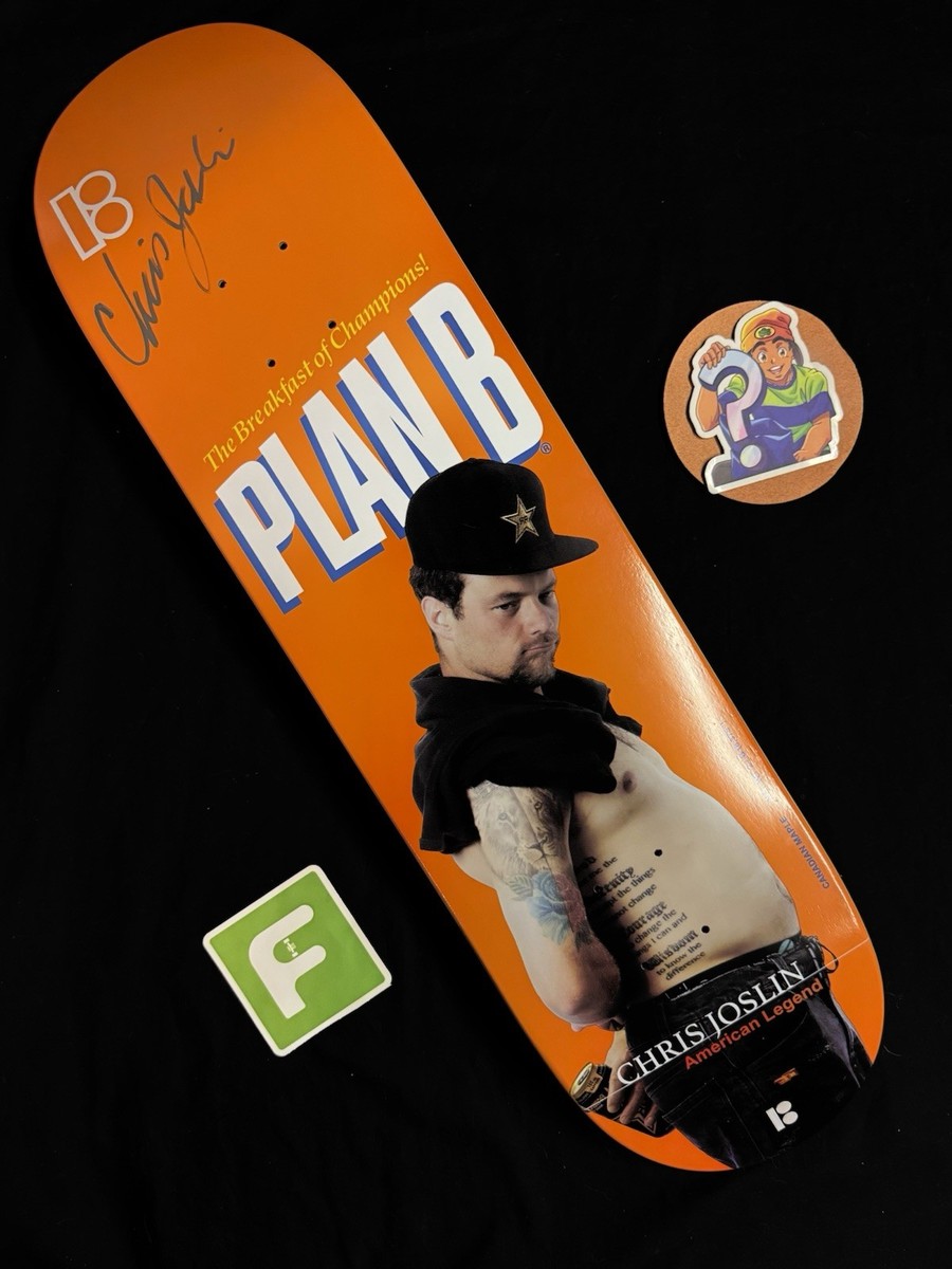 RARE SIGNED Chris Joslin Wheaties Cereal Box Plan B Skateboard